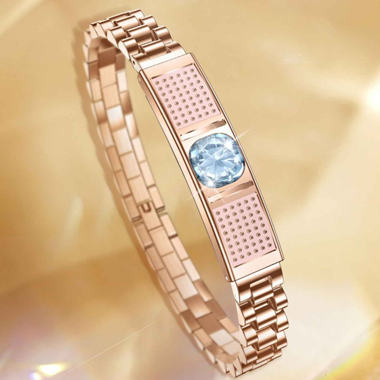 Luxury Watch Gift For Her - 여성용 럭셔리 스마트 팔찌, 큰 다이아몬드