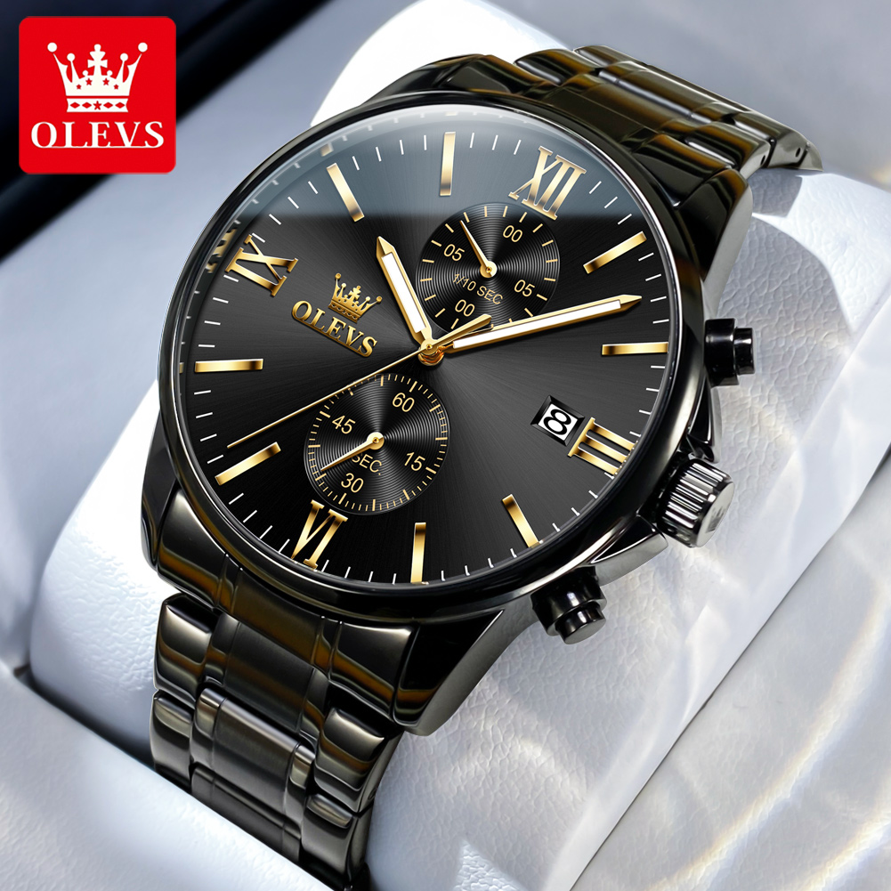 OLEVS 2886 남성용 클래식 블랙 쿼츠 시계 우아 - Luxury Watch Maker 리뷰 및 가격