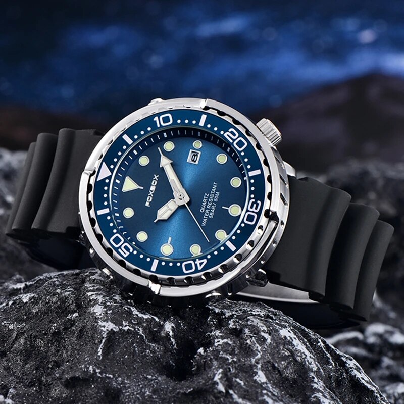 남성용 2024 캐주얼 시계, 럭셔리 실리콘 스포츠 시 - Luxury Watch Maker 리뷰 및 가격