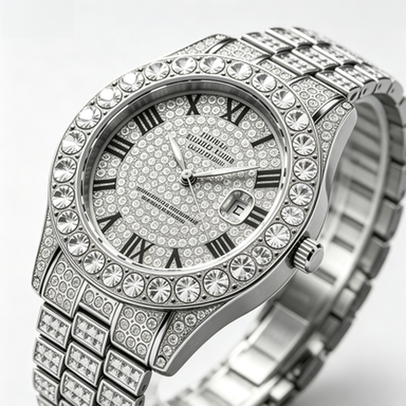 인기 급상승 중인 골드 럭셔리 아이스드 아웃 쿼츠 시계 - Luxury Watch Iceberg 리뷰 및 가격