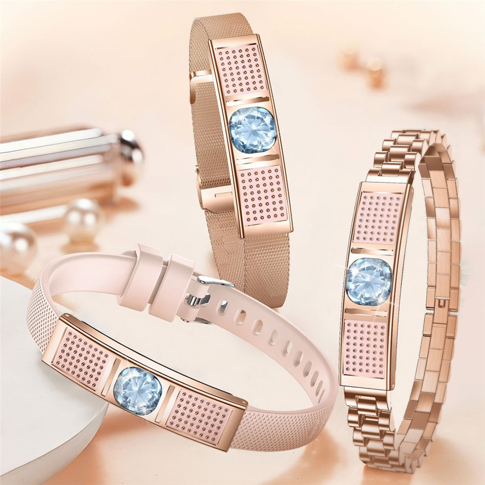 여성용 럭셔리 스마트 팔찌, 큰 다이아몬드 심박수 혈중 - Luxury Watch Gift For Her 리뷰 및 가격