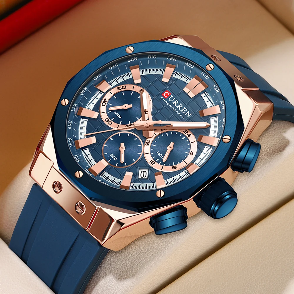CURREN 럭셔리 브랜드 하이 퀄리티 크로노그래프 야 - Luxury Watch Maker 리뷰 및 가격