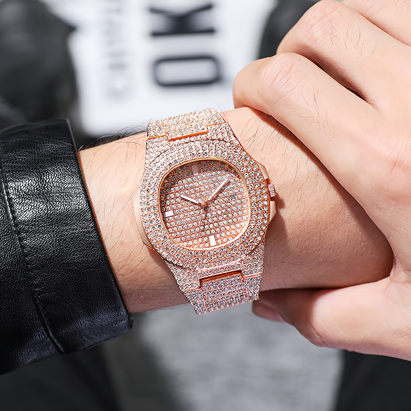 남녀공용 뉴 패션 아이스 아웃 시계, 럭셔리 다이아몬드 - Luxury Watch Iceberg 리뷰 및 가격