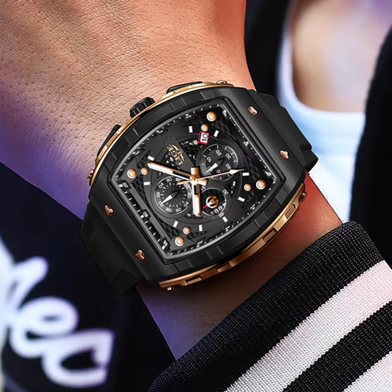 LIGE 최고급 브랜드 남성용 시계 사각 쿼츠 손목시계 - Luxury Watch Maker 리뷰 및 가격