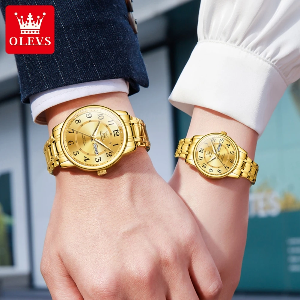 OLEVS 2891 오리지널 쿼츠 커플 시계 브랜드 럭 - Luxury Watch Gift For Her 리뷰 및 가격
