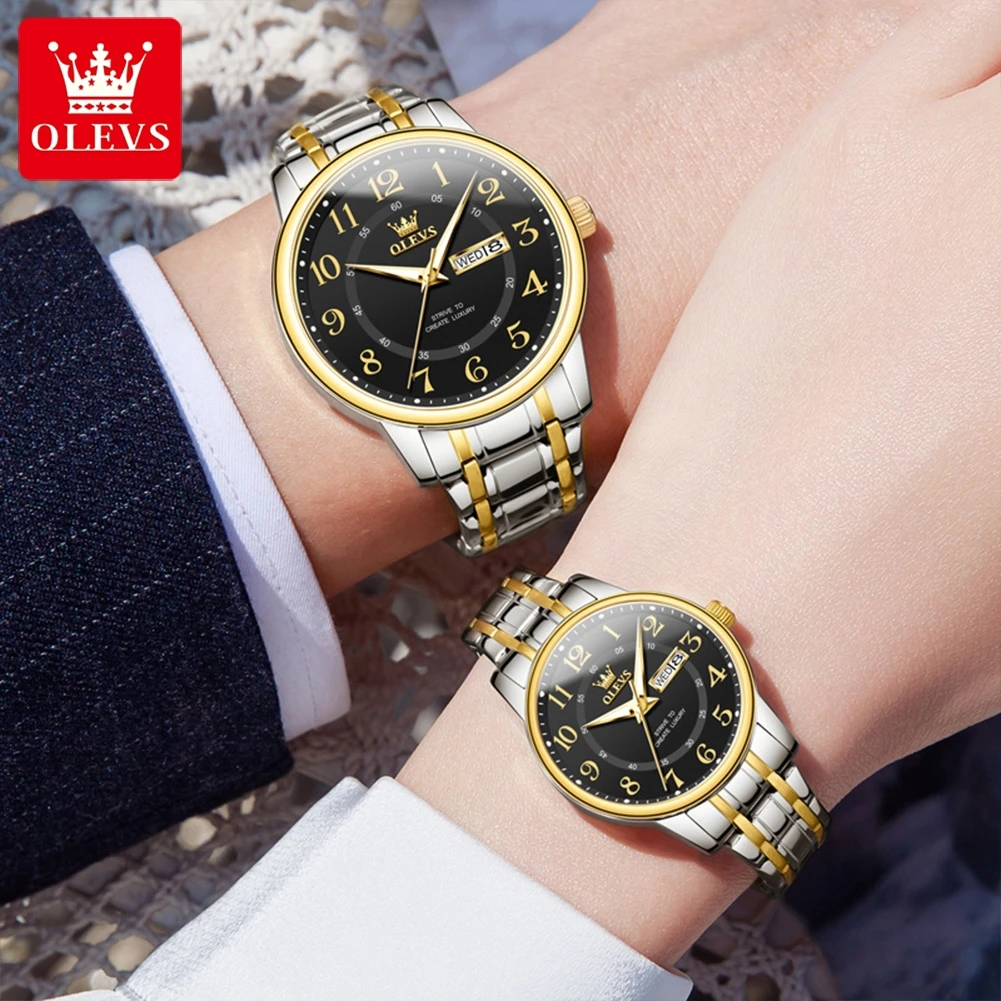 OLEVS 2891 오리지널 쿼츠 커플 시계 브랜드 럭 - Luxury Watch Gift For Her 리뷰 및 가격