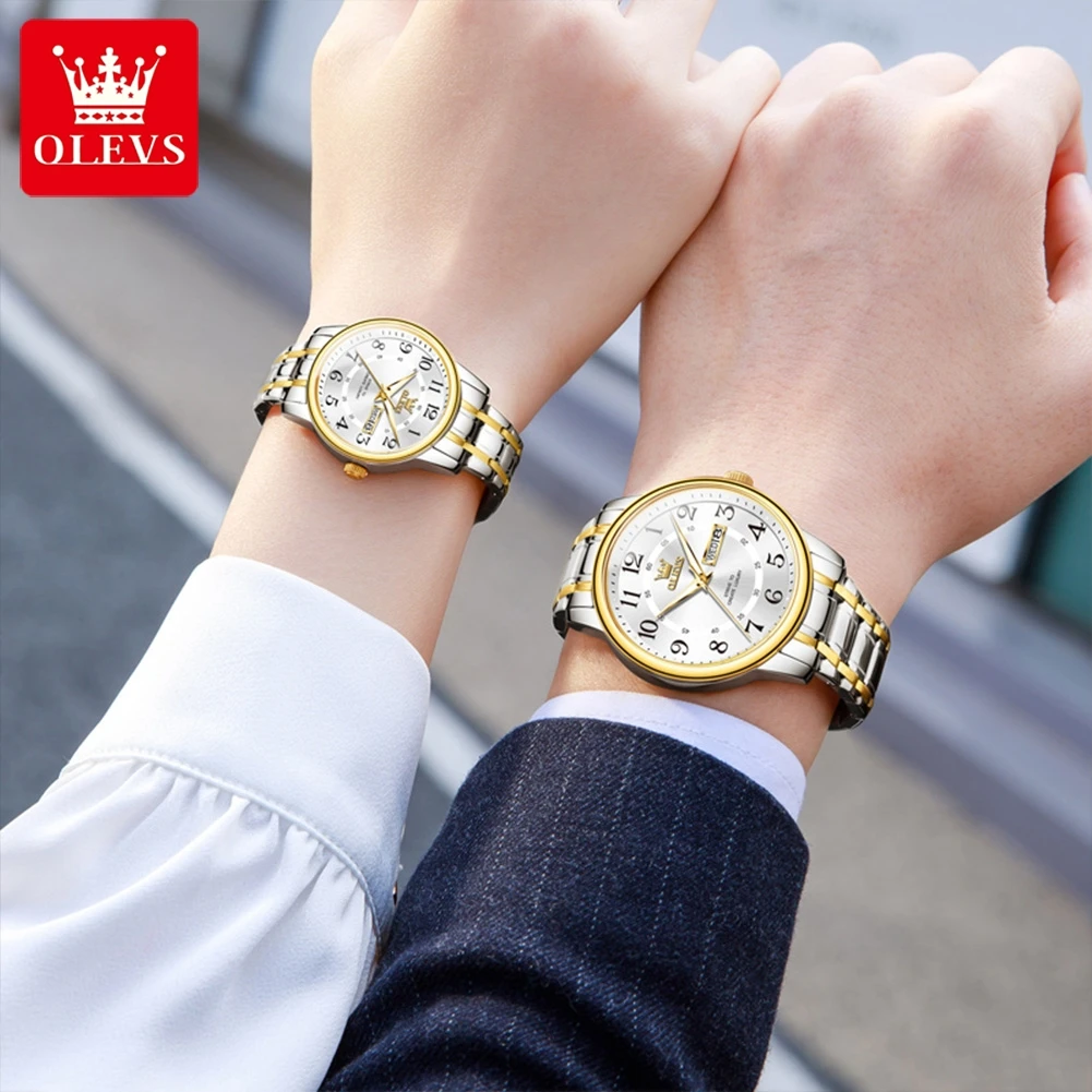 OLEVS 2891 오리지널 쿼츠 커플 시계 브랜드 럭 - Luxury Watch Gift For Her 리뷰 및 가격